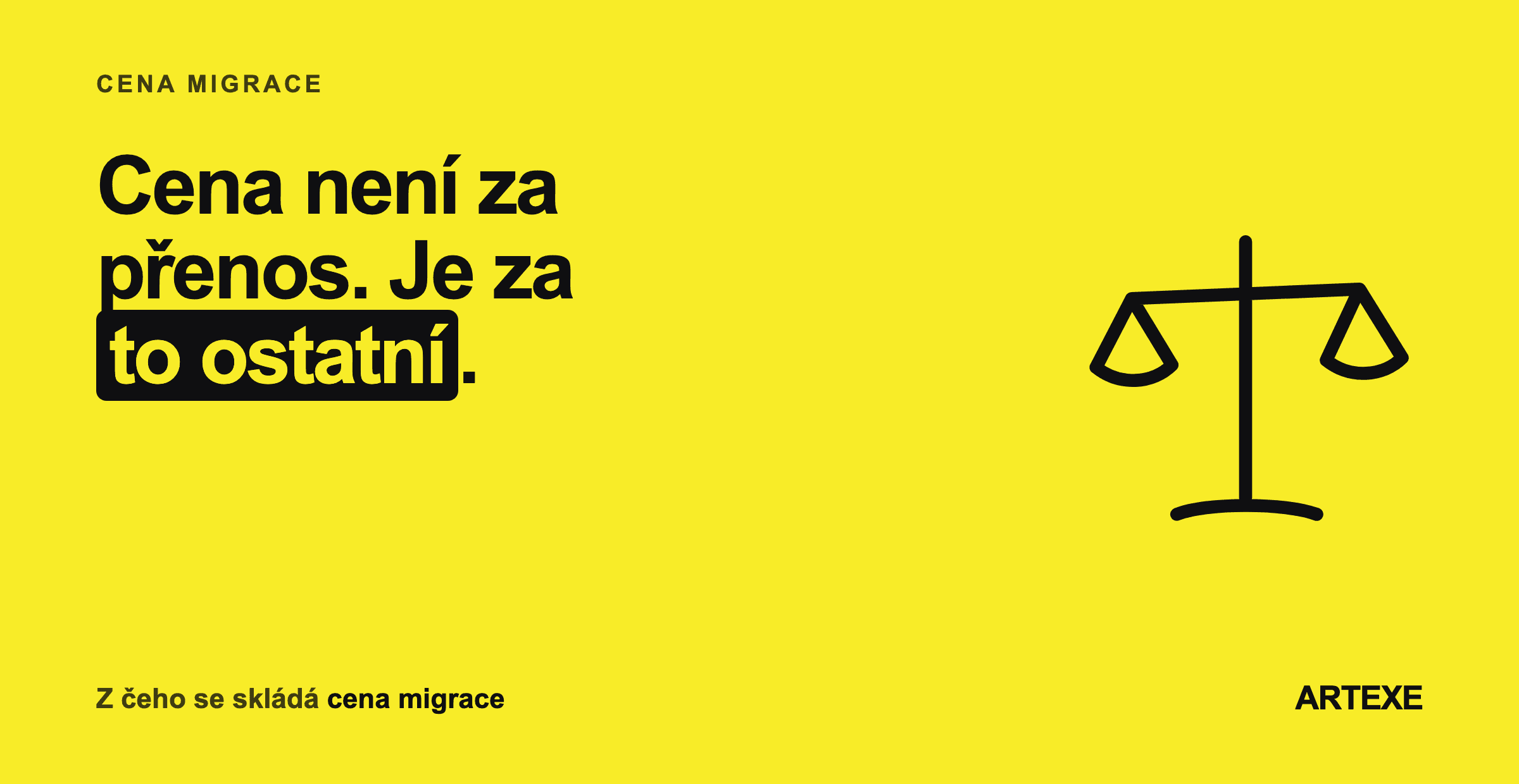 Náhledový obrázek: Cena není za přenos, ale za to ostatní — z čeho se skládá cena migrace.