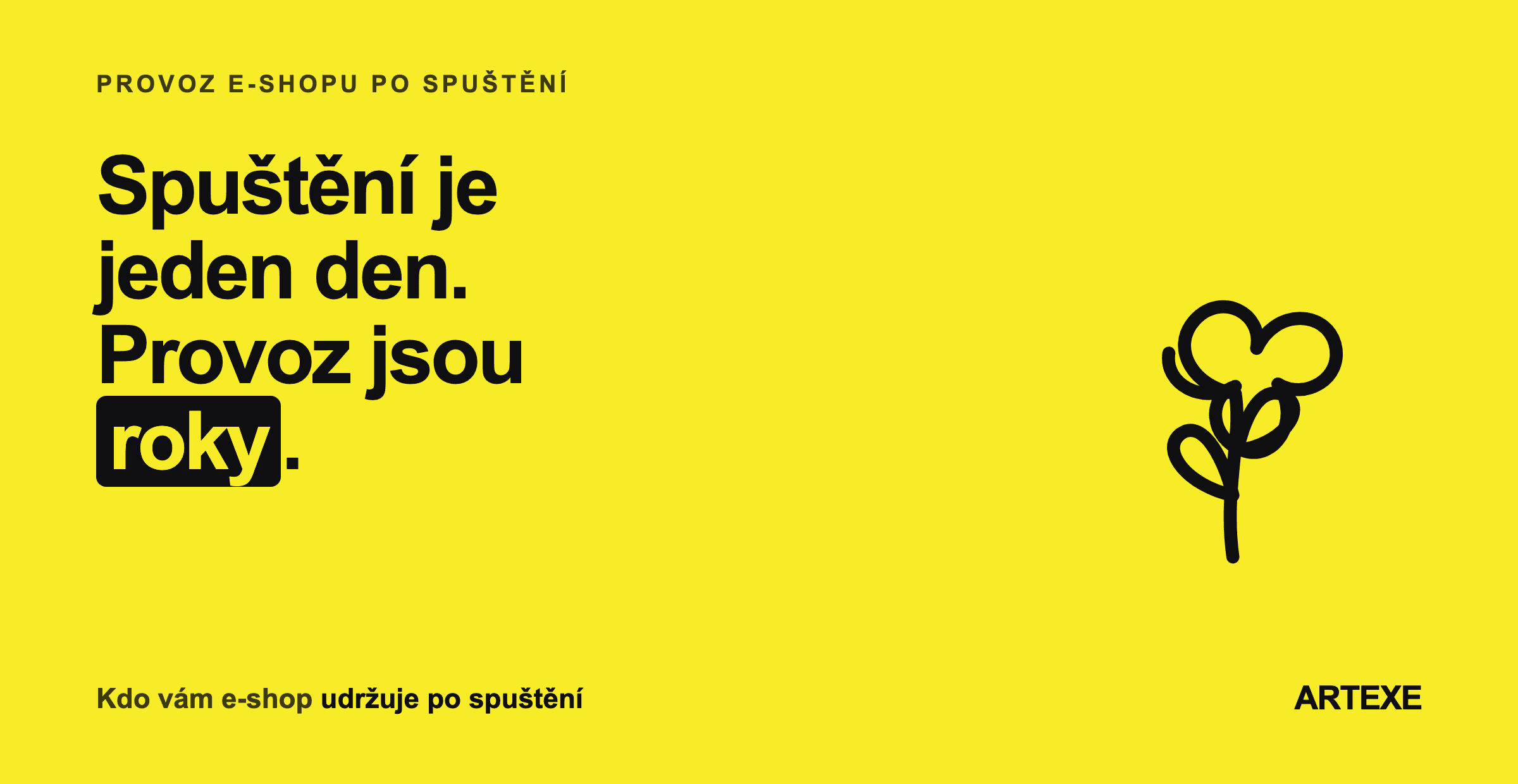 Tři modely údržby e-shopu vedle sebe: nikdo se o něj nestará a dluh roste tiše, stará se známý a závazek skončí s ním, stará se dodavatel se smlouvou a dluh se splácí průběžně.