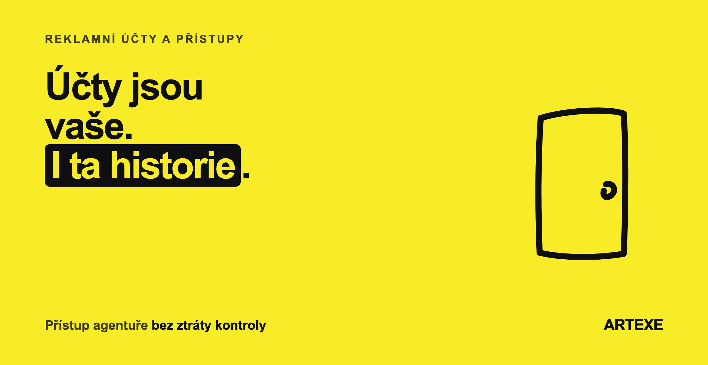 Správné pořadí při nastavování přístupů do reklamních účtů: nejdřív firemní účet, potom převod položek pod něj a až nakonec přidání agentury jako partnera s omezenými právy.